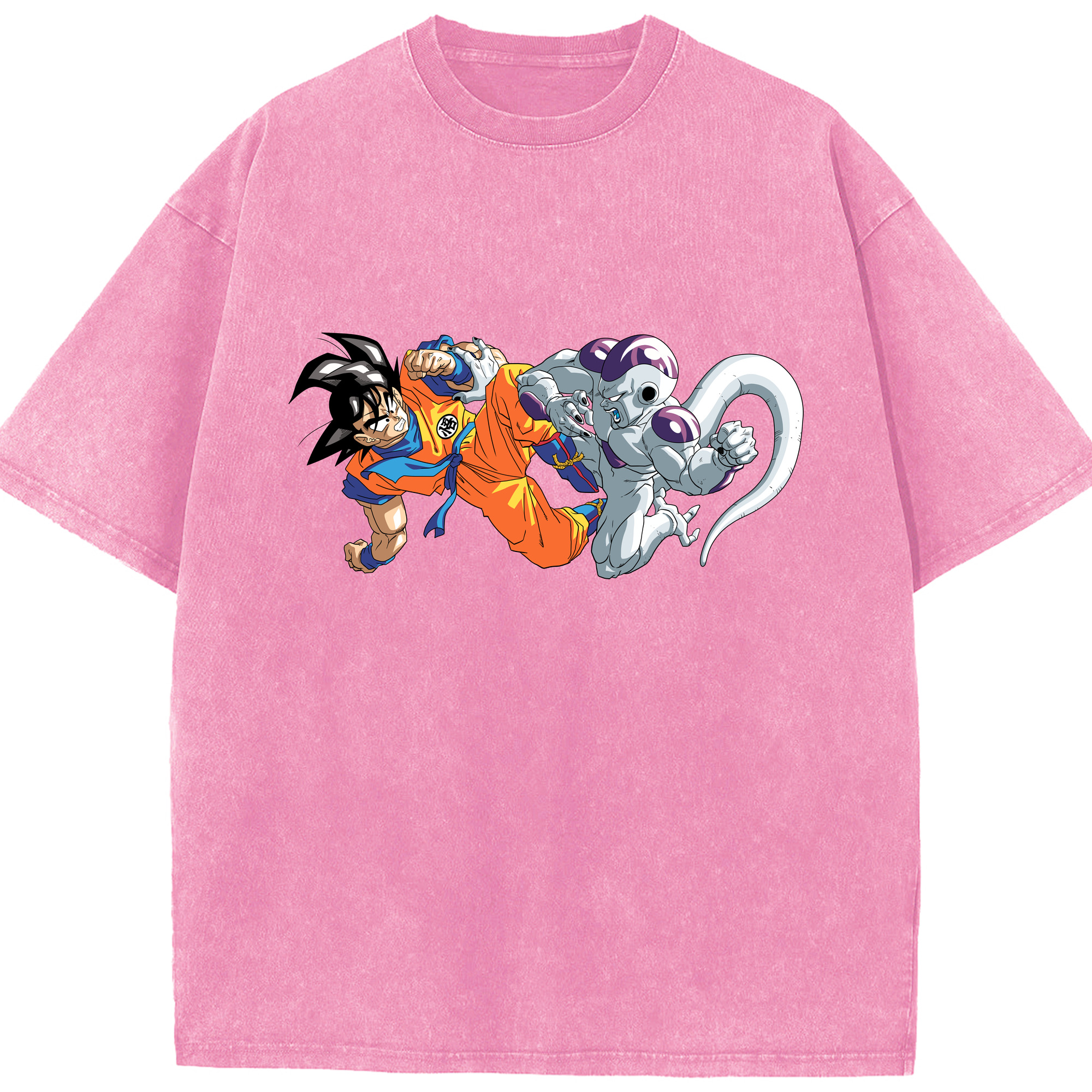 （画像用） ドラゴンボール 孫悟空（そん ごくう）Son Goku カカロット DRAGON BALL Kakarotto 綿100% ヴィンテージ風 半袖Tシャツ（フロントプリント）